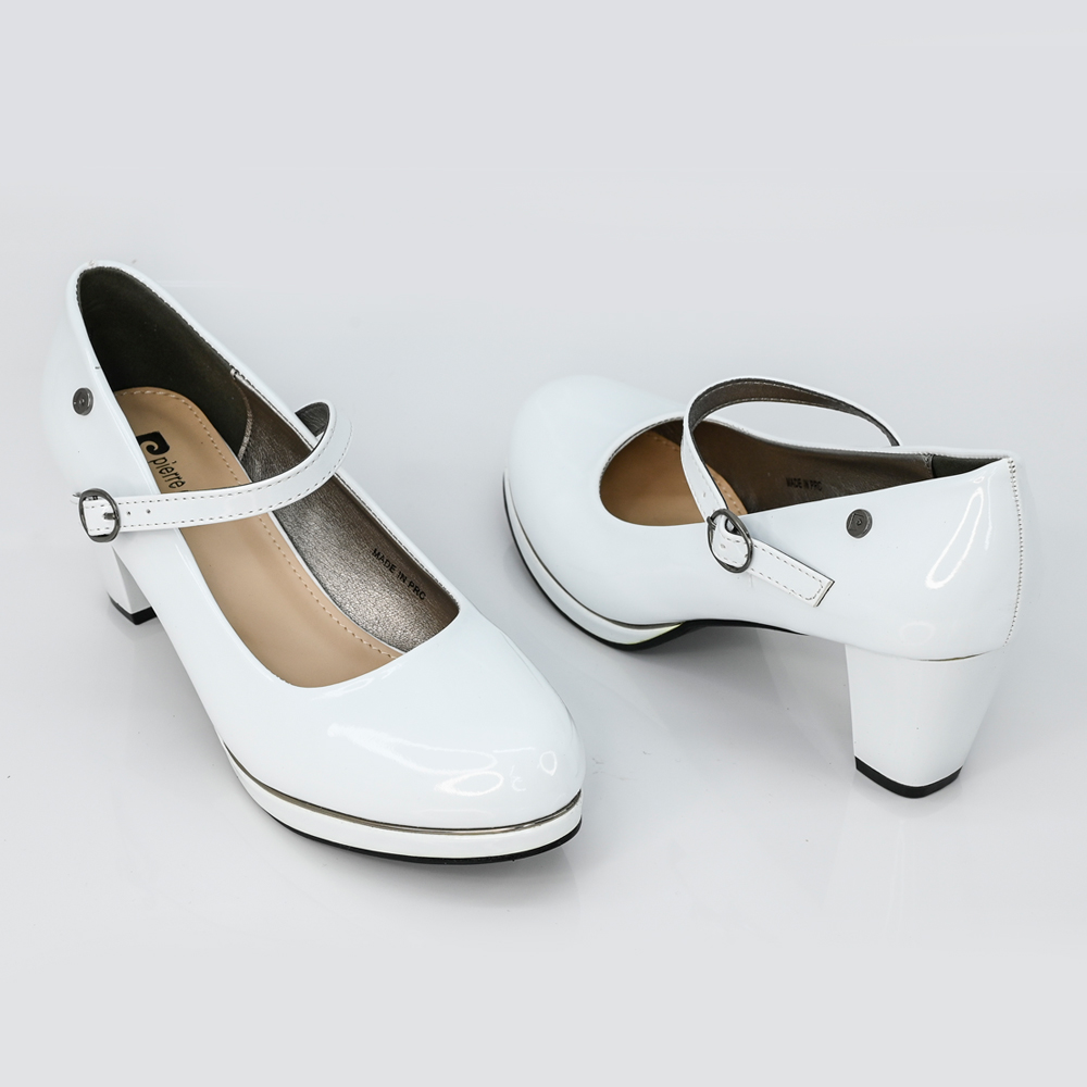 White pierre discount cardin heels